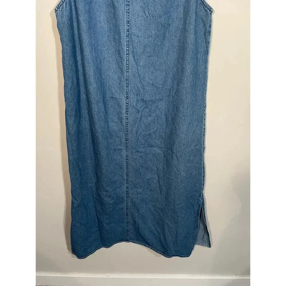 Vintage Agapo Denim Floral Embroidered and Bedazzled Midi/Maxi Dress - Picture 7 of 8